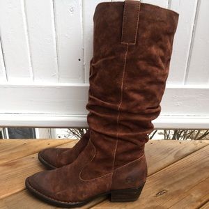 Born Rustic Suede Leather Boots NWOT